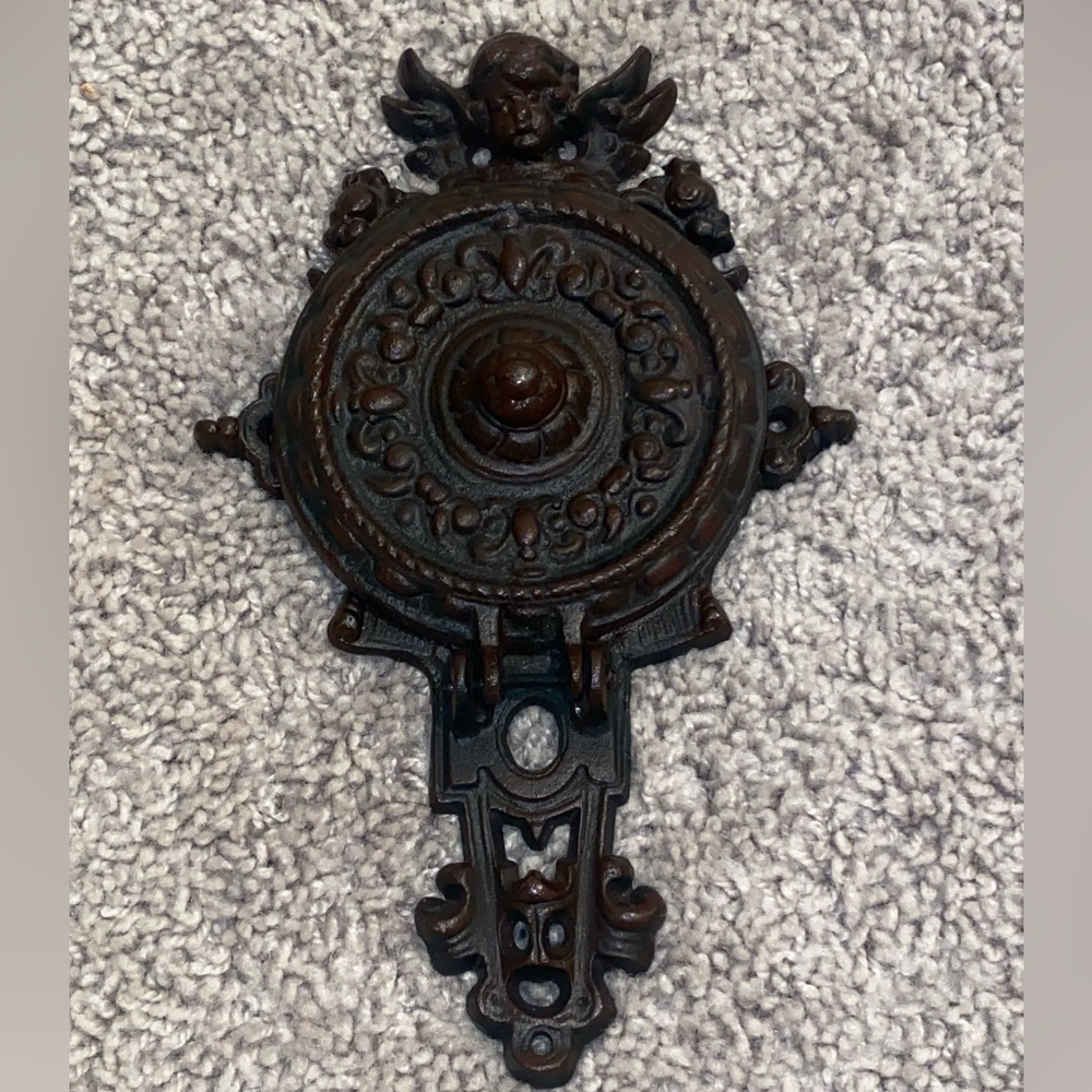 Metal Cherub Candle Holder